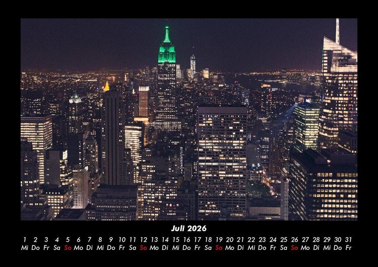 Produktbild: New York 2026 Fotokalender DIN A3