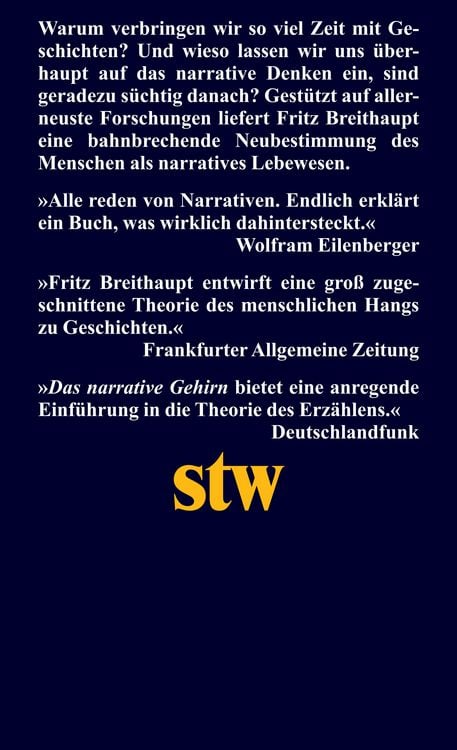 Produktbild: Das narrative Gehirn