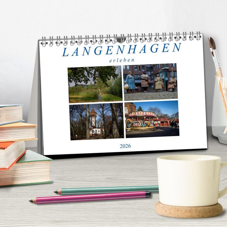 Produktbild: Langenhagen erleben (Tischkalender 2026 DIN A5 quer), CALVENDO Monatskalender