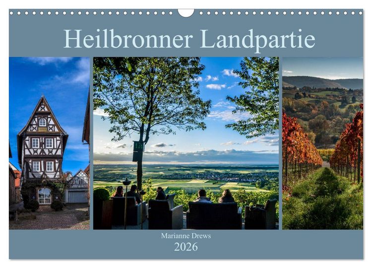 Produktbild: Heilbronner Landpartie (Wandkalender 2026 DIN A3 quer), CALVENDO Monatskalender