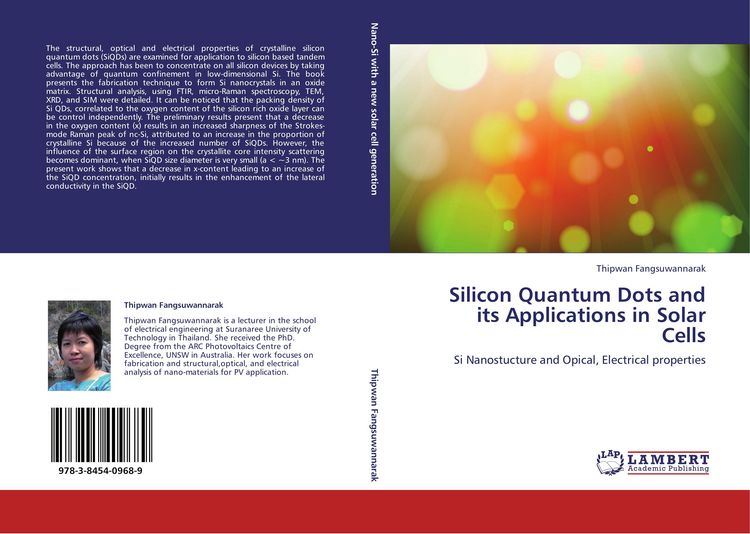 Produktbild: Silicon Quantum Dots and its Applications in Solar Cells