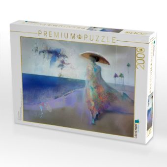 Produktbild: CALVENDO Puzzle Dame am Strand | 2000 Teile Lege-Gr&ouml;&szlig;e 90x67cm Foto-Puzzle f&uuml;r gl&uuml;ckliche Stunden