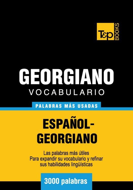 Produktbild: Vocabulario espa&ntilde;ol-georgiano - 3000 palabras m&aacute;s usadas