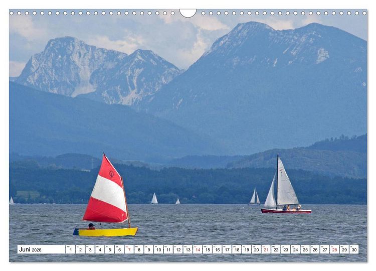 Produktbild: Chiemsee - Sommerferien am bayrischen Meer (Wandkalender 2026 DIN A3 quer), CALVENDO Monatskalender