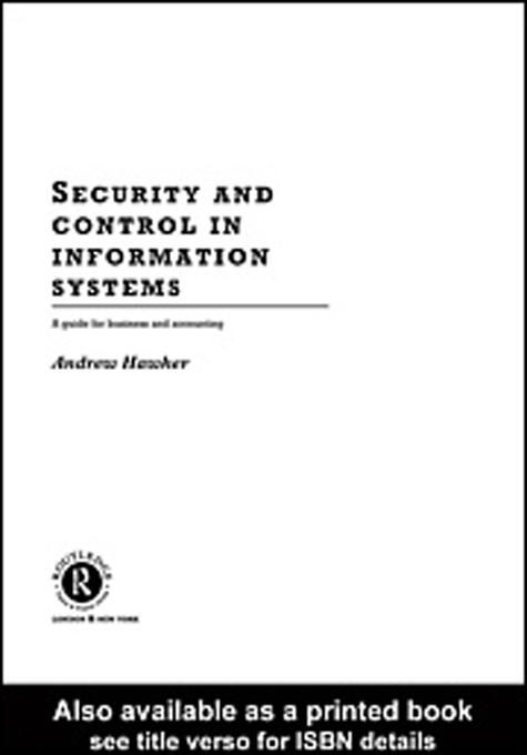 Produktbild: Security and Control in Information Systems