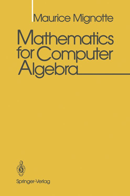 Produktbild: Mathematics for Computer Algebra