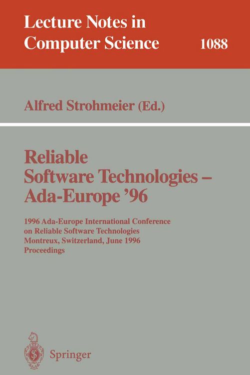Produktbild: Reliable Software Technologies - Ada Europe 96
