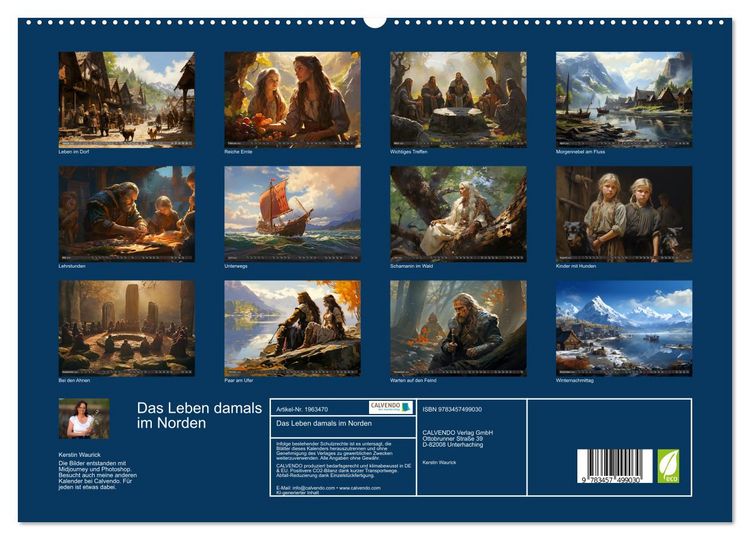 Produktbild: Das Leben damals im Norden (hochwertiger Premium Wandkalender 2026 DIN A2 quer), Kunstdruck in Hochglanz