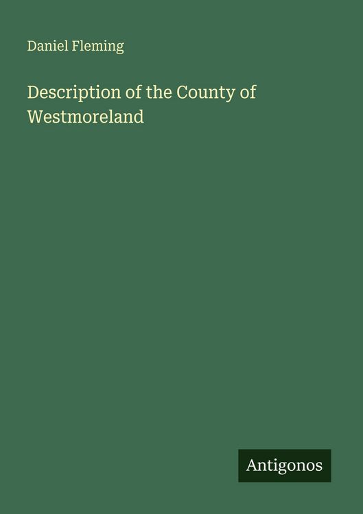 Produktbild: Description of the County of Westmoreland