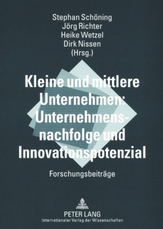 Produktbild: Kleine und mittlere Unternehmen: Unternehmensnachfolge und Innovationspotenzial