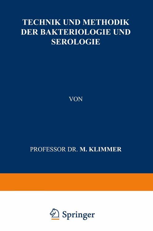 Produktbild: Technik und Methodik der Bakteriologie und Serologie
