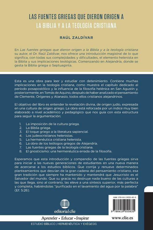 Produktbild: Las fuentes griegas que dieron origen a la Biblia y a la teolog&iacute;a cristiana