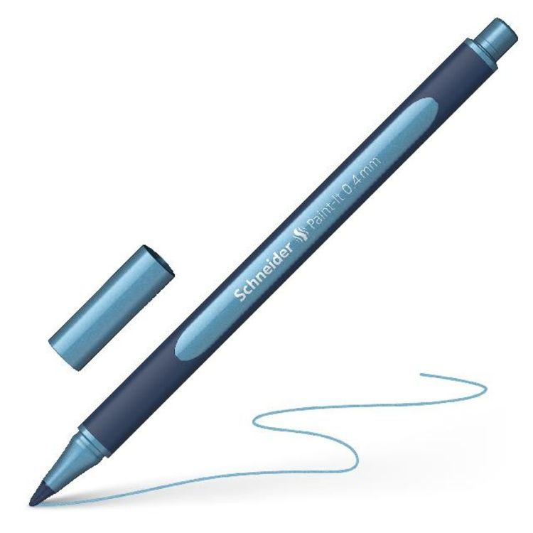 Produktbild: Schneider Metallic Rollerball Paint-It 050, 0.4mm polar blue metallic