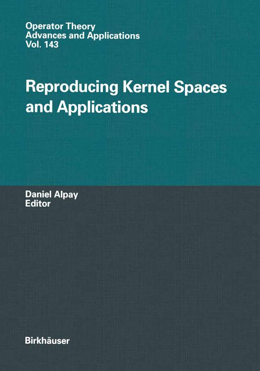 Produktbild: Reproducing Kernel Spaces and Applications