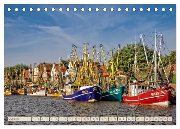 Produktbild: Reise an die Nordsee - Greetsiel (Tischkalender 2026 DIN A5 quer), CALVENDO Monatskalender