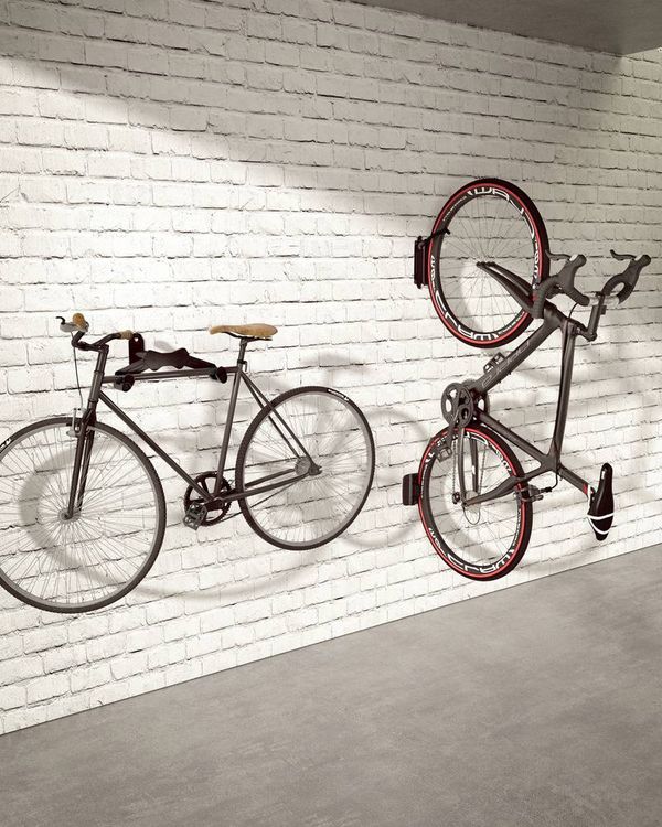Produktbild: Elevar LBM-05 Fahrradwandhalter Anzahl Einstellpl&auml;tze=1 Stahl, PVC, Silikon Matt Schwarz