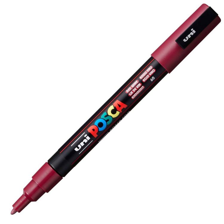 Produktbild: uni-ball Marker uni POSCA PC-3M weinrot