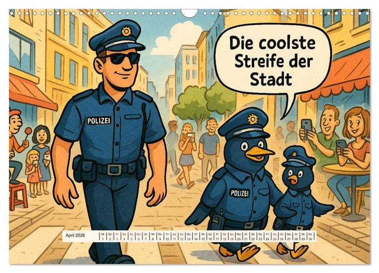 Produktbild: Tierischer Humor im Alltag (Wandkalender 2026 DIN A3 quer), CALVENDO Monatskalender