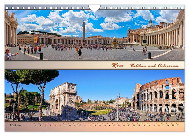 Produktbild: St&auml;dte der Welt, Panoramen (Wandkalender 2026 DIN A4 quer), CALVENDO Monatskalender