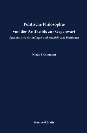 Produktbild: Politische Philosophie
