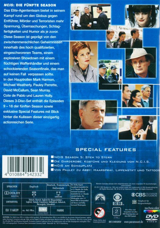Produktbild: NCIS - Naval Criminal Investigate Service/Season 5.2 [3 DVDs]