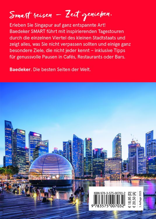 Produktbild: Baedeker SMART Reisef&uuml;hrer Singapur