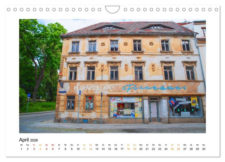 Produktbild: Fugen, Falten, Fassaden &ndash; Zittaus stille Zeugen (Wandkalender 2026 DIN A4 quer), CALVENDO Monatskalender