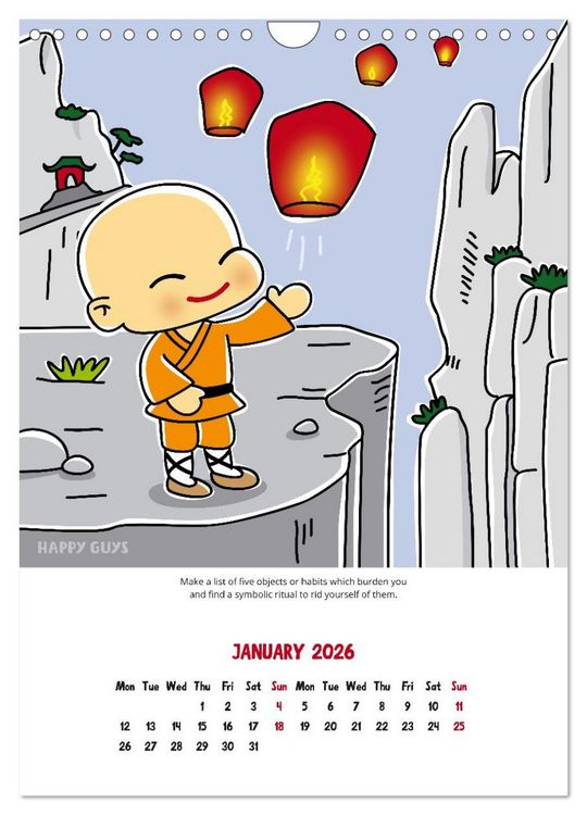Produktbild: Mindfulness 2026 (Wall Calendar 2026 DIN A4 portrait), CALVENDO 12 Month Wall Calendar