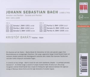 Produktbild: Barati, K: Sonaten Und Partiten F&uuml;r Violine,BWV 1001-1006