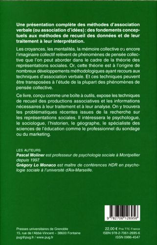 Produktbild: M&eacute;thodes d'association verbale pour les sciences humaines et sociales