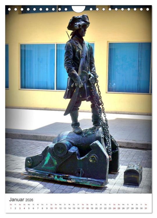 Produktbild: HABANEROS - Lebende Statuen in Havanna (Wandkalender 2026 DIN A4 hoch), CALVENDO Monatskalender