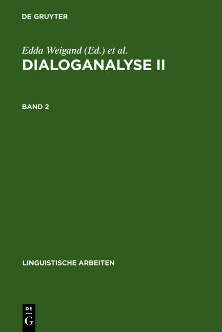 Produktbild: Dialoganalyse II