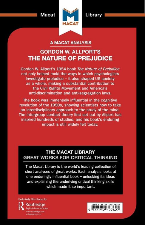 Produktbild: An Analysis of Gordon W. Allport's The Nature of Prejudice