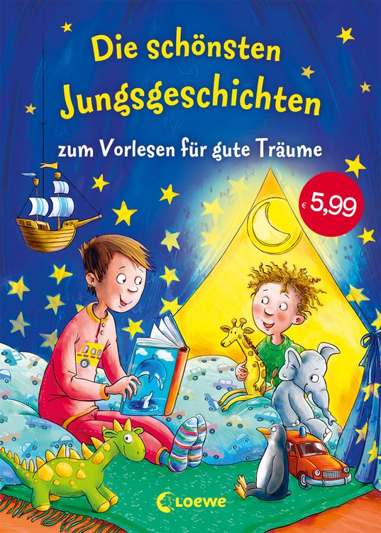 Produktbild: Die sch&ouml;nsten Jungsgeschichten zum Vorlesen f&uuml;r gute Tr&auml;ume