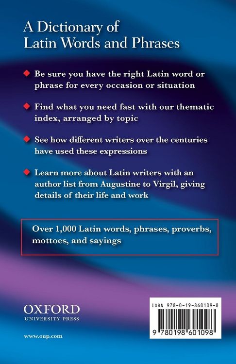 Produktbild: Dictionary of Latin Words and Phrases