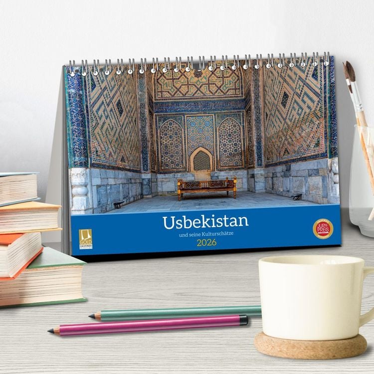 Produktbild: Usbekistan und seine Kultursch&auml;tze (Tischkalender 2026 DIN A5 quer), CALVENDO Monatskalender