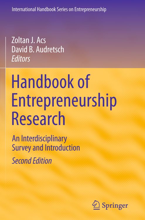 Produktbild: Handbook of Entrepreneurship Research