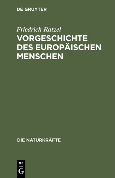 Produktbild: Vorgeschichte des europ&auml;ischen Menschen