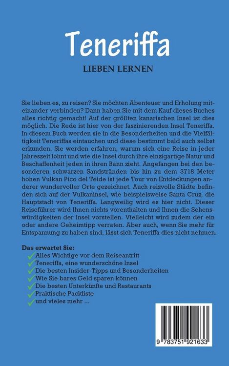 Produktbild: Teneriffa lieben lernen: Der perfekte Reisef&uuml;hrer f&uuml;r einen unvergesslichen Aufe