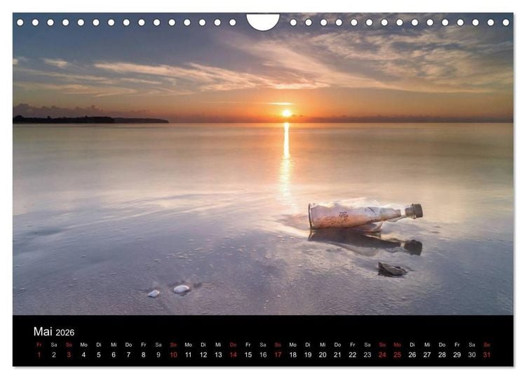 Produktbild: wonderful moments - R&uuml;gen 2026 (Wandkalender 2026 DIN A4 quer), CALVENDO Monatskalender