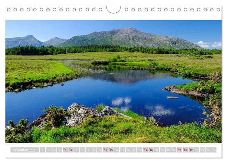 Produktbild: Connemara - Irlands urspr&uuml;nglicher Westen (Wandkalender 2026 DIN A4 quer), CALVENDO Monatskalender