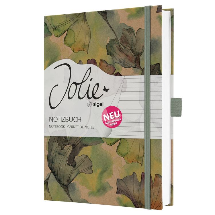 Produktbild: SIGEL JN857 Notizbuch Jolie, Pure Ginkgo, ca. A5, liniert