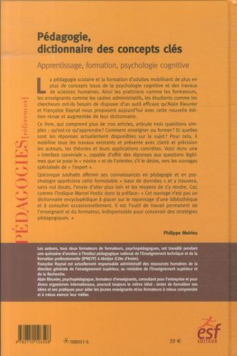 Produktbild: P&eacute;dagogie, dictionnaire des concepts cl&eacute;s