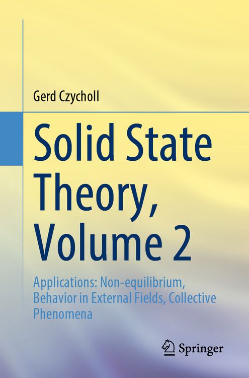 Produktbild: Solid State Theory, Volume 2