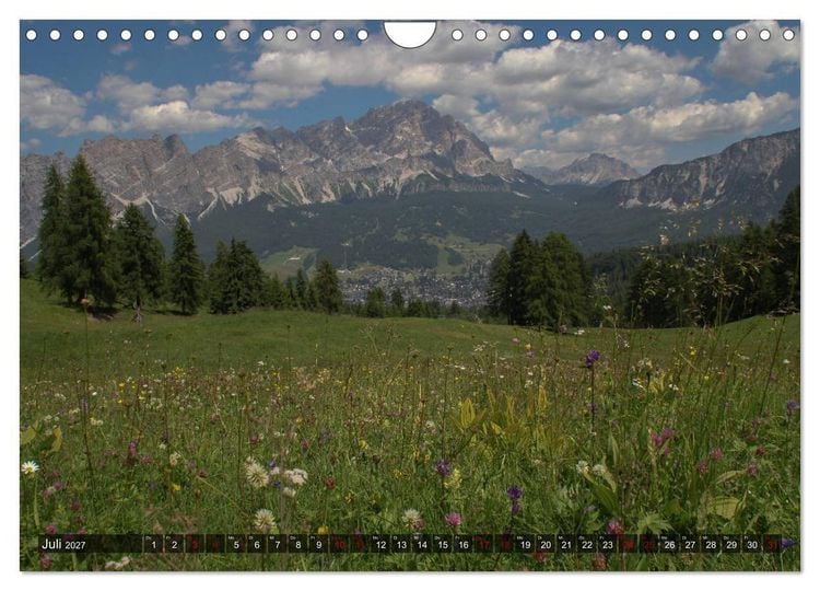 Produktbild: Dolomiten 2027 - Die wei&szlig;en Berge (Wandkalender 2027 DIN A4 quer), CALVENDO Monatskalender