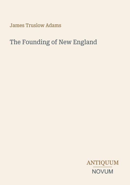 Produktbild: The Founding of New England