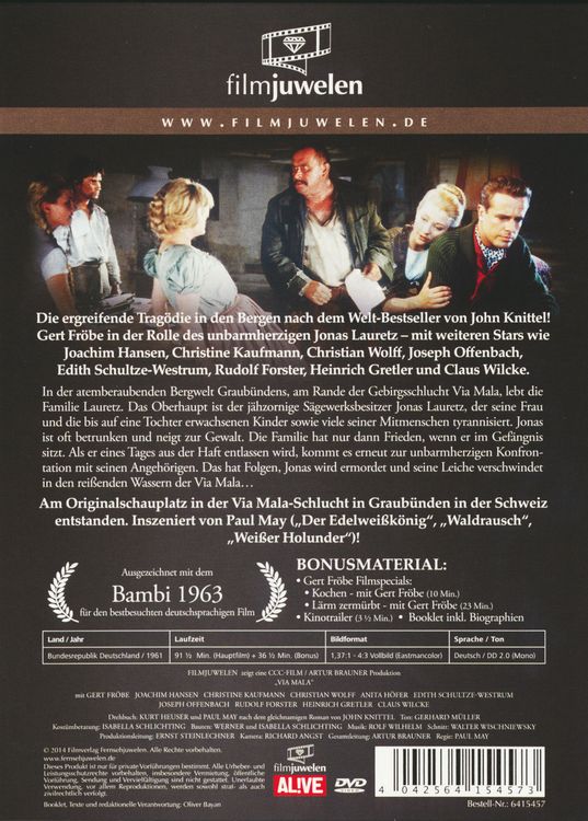 Produktbild: Via Mala - Filmjuwelen