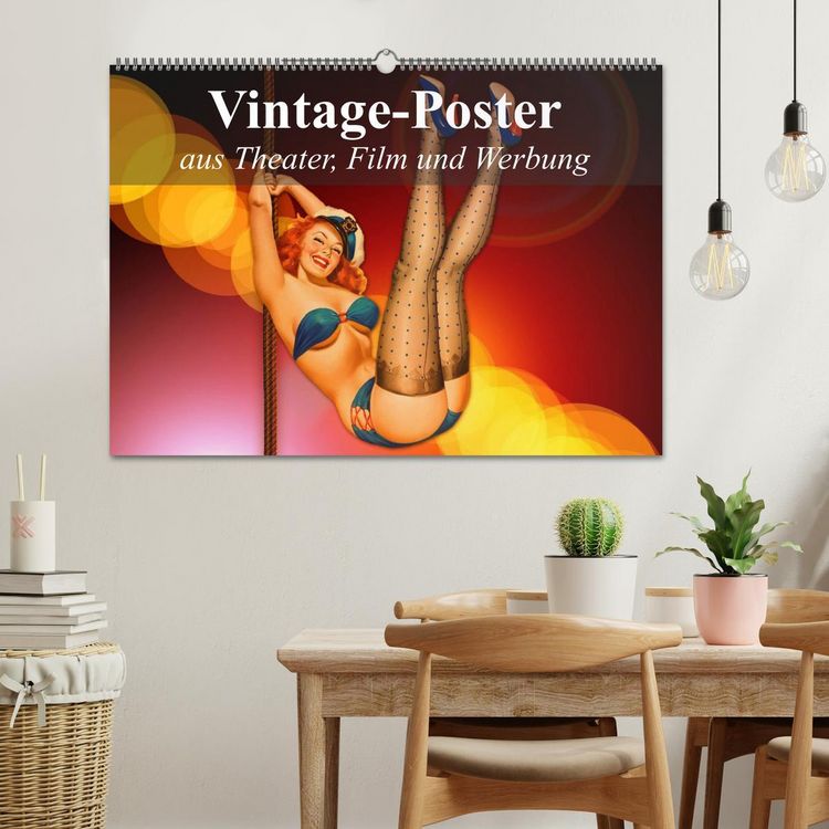 Produktbild: Vintage-Poster aus Theater, Film und Werbung (Wandkalender 2026 DIN A2 quer), CALVENDO Monatskalender
