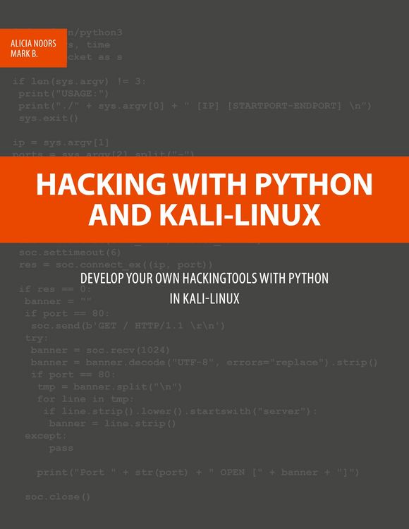 Produktbild: Hacking with Python and Kali-Linux