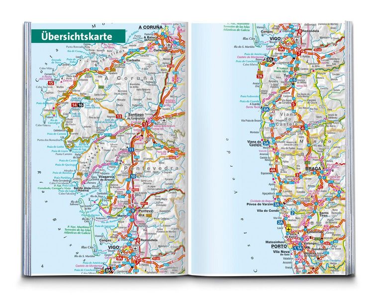 Produktbild: KOMPASS Wanderf&uuml;hrer Jakobsweg Portugal &ndash; Spanien, 25 Etappen mit Extra-Tourenkarte